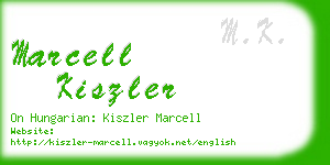 marcell kiszler business card